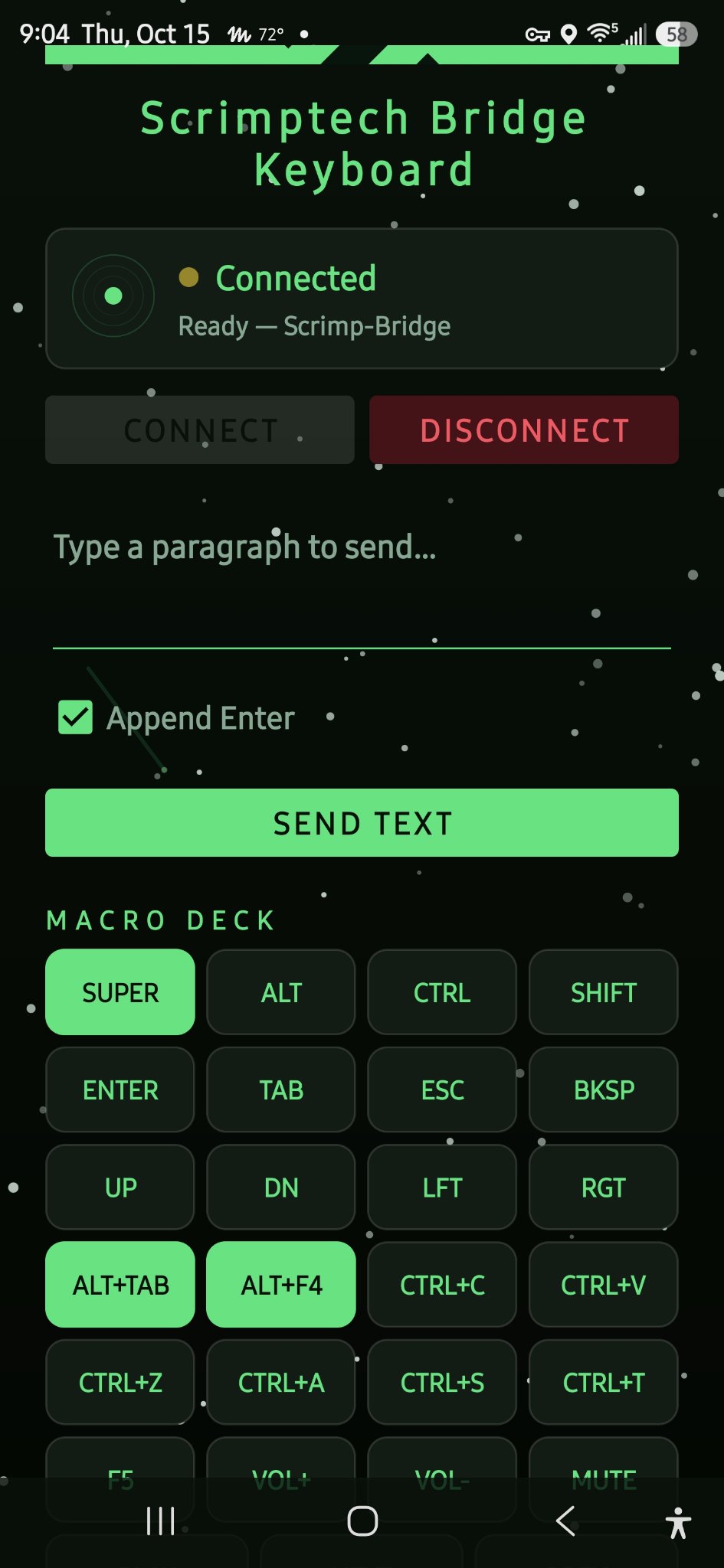 Scrimptech Bridge Keyboard Android app